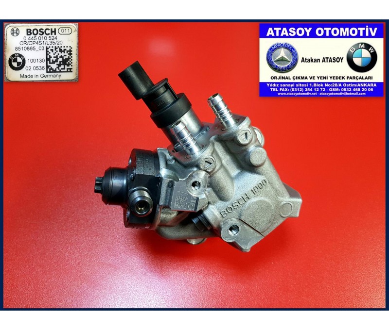 BMW E84 X1 2.0D MAZOT POMPASI 0445010524 0445010510 0445010582 8510865 ...